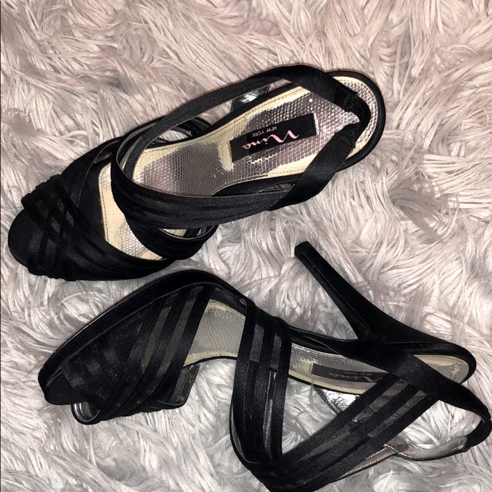 Black Strappy Heels